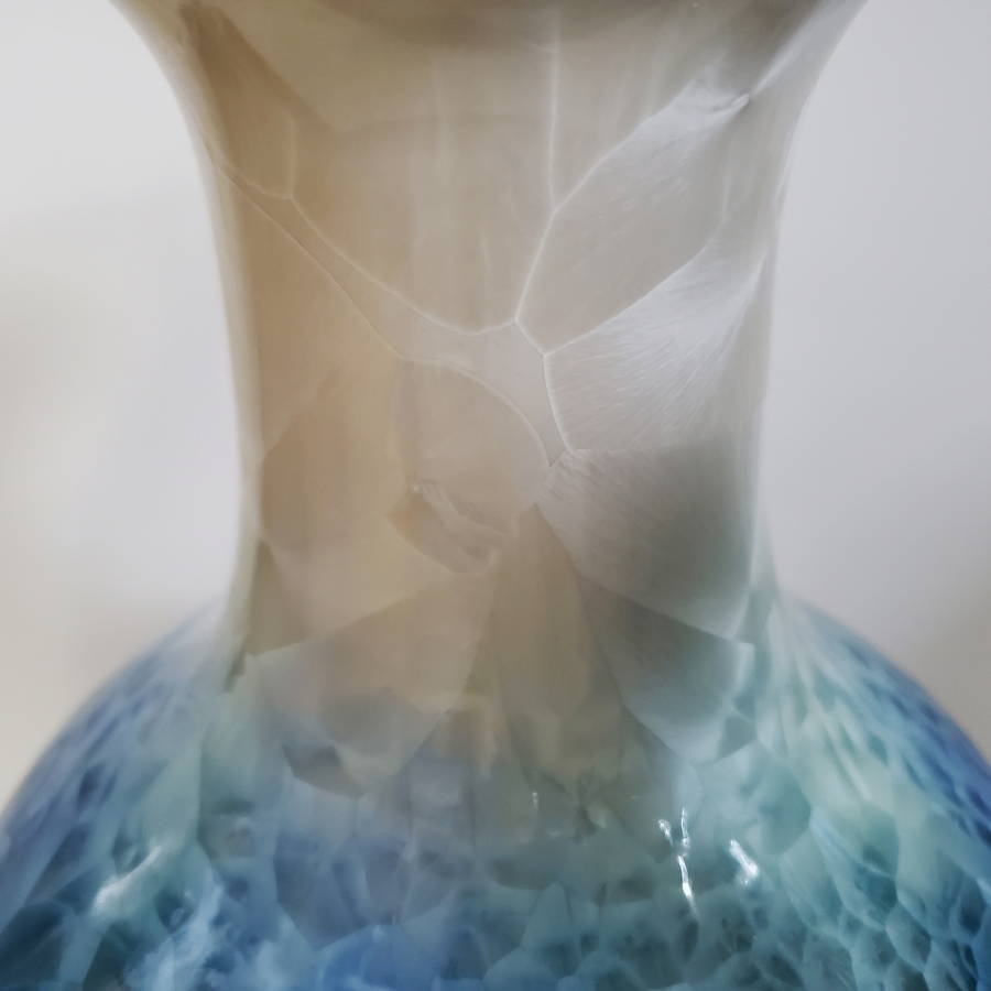 Estate Find Awesome Blue Vase Antiques Board