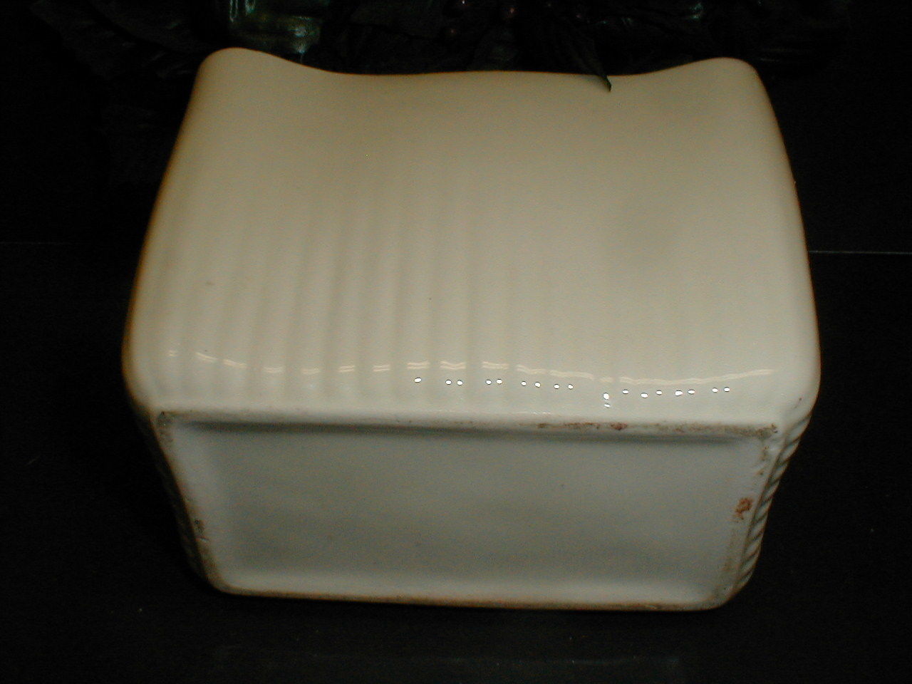 white rectangular planter window box pottery $_57.JPG