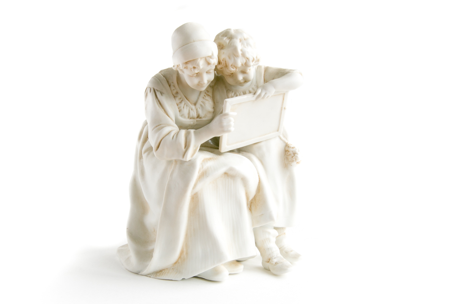 Beautiful white small statue Antiques Board