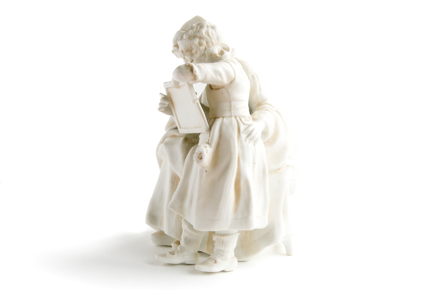 Beautiful white small statue Antiques Board