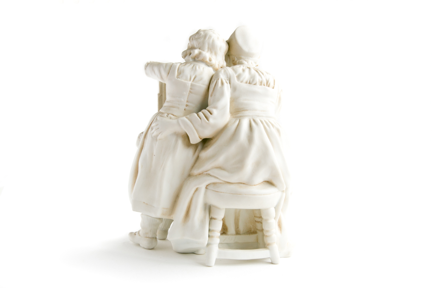 Beautiful white small statue Antiques Board