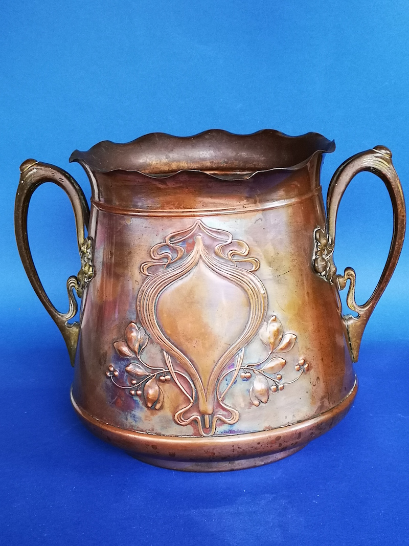 WMF Art Nouveau Copper Two handled container c1900.jpg