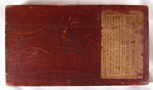 Wood Wooden Christmas Souvenir Cigar Box w Chromo Print -e.jpg