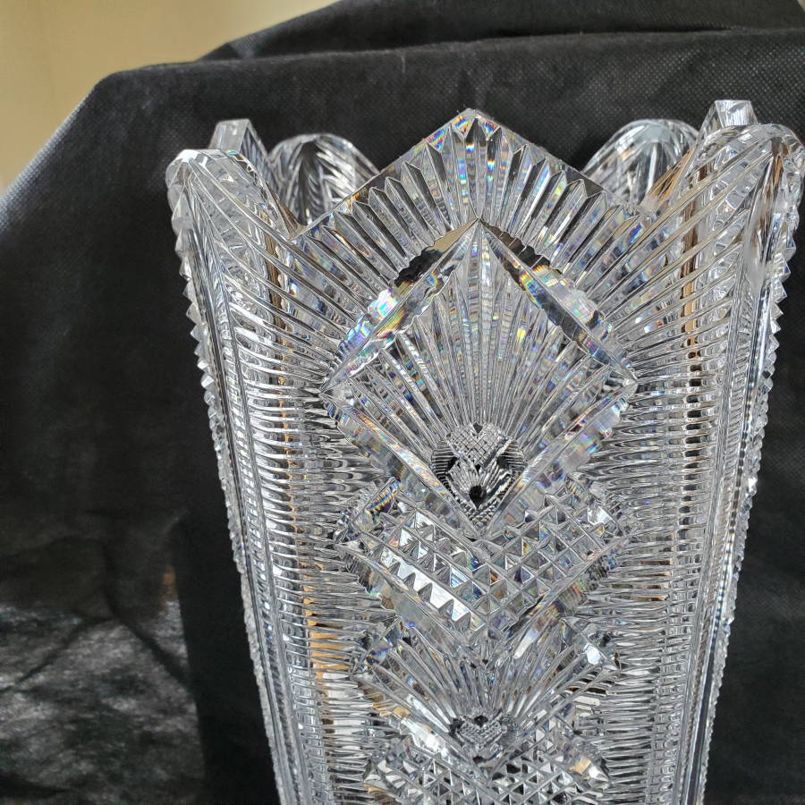 Waterford Crystal Cut Vase Mark Help Antiques Board