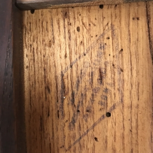 back of panel painting