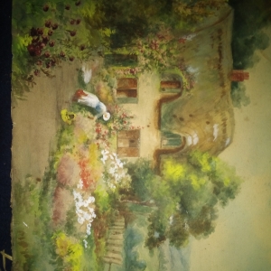 Woman in garden