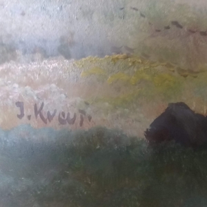 Close up of signature