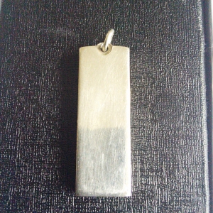 1 oz silver bar pendant