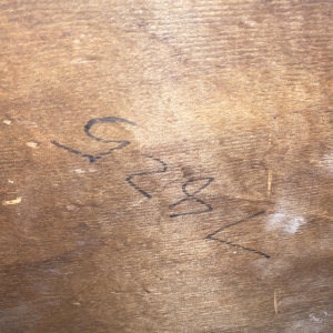 Number on underside
