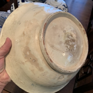 No marks- faint blue underglaze marks