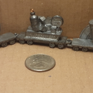 Coca Cola mini pewter train