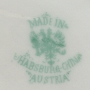Mark on back of plate