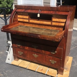 Cylinder Desk Front Open