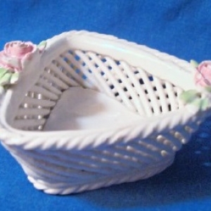 Italian ceramic basket