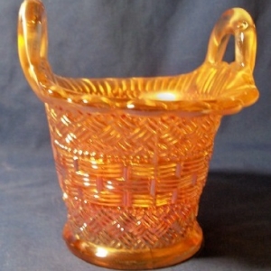 Diamond Beaded gllass basket