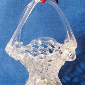 spun glass basket