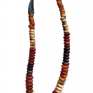 What type of beads are used in this necklace?
