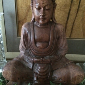 Carved Wood Buddha