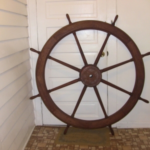 Mahogany Ship's Wheel