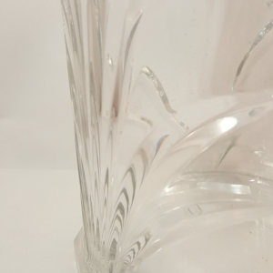 Cookie jar floral etching