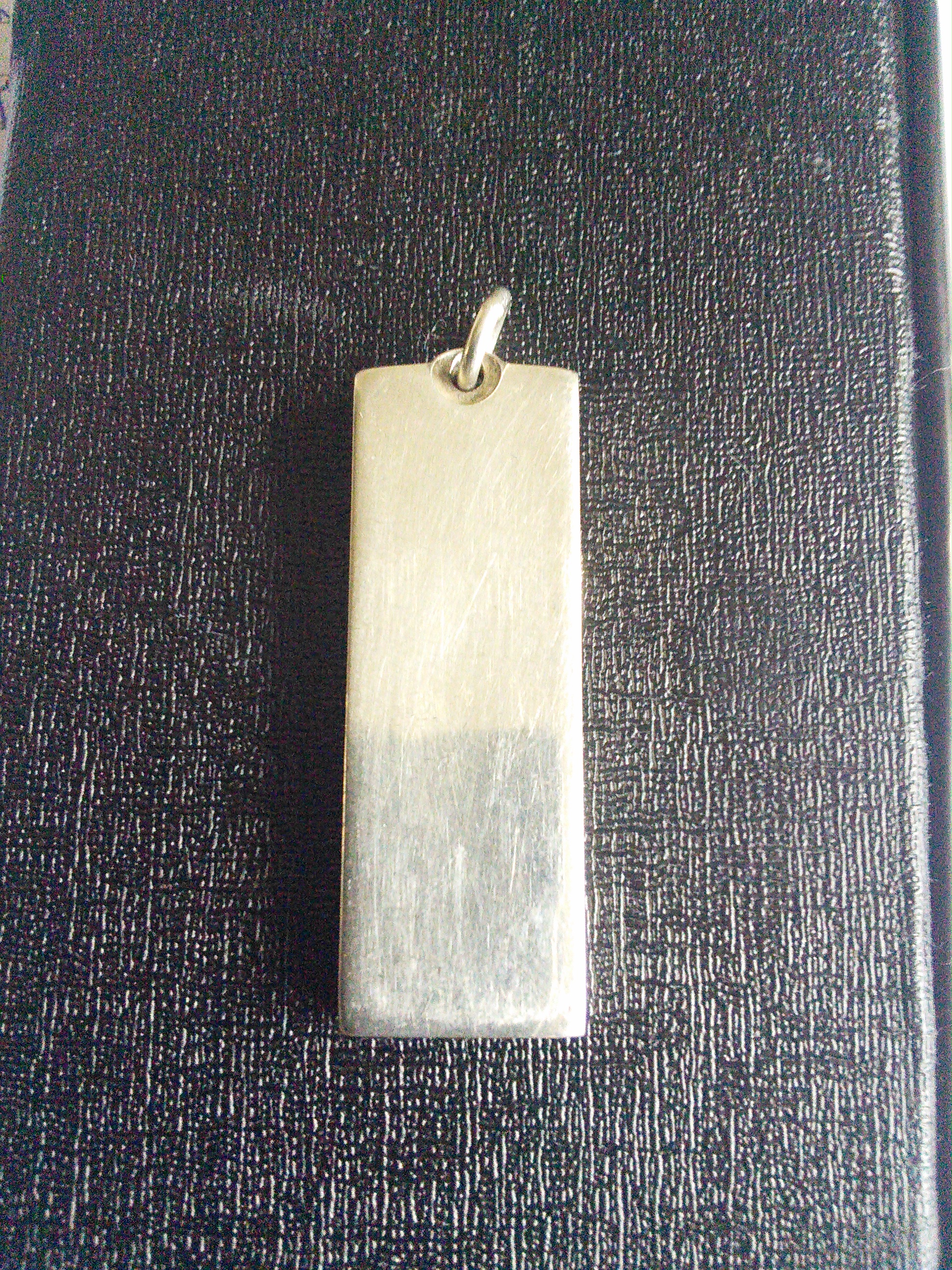 1 oz silver bar pendant