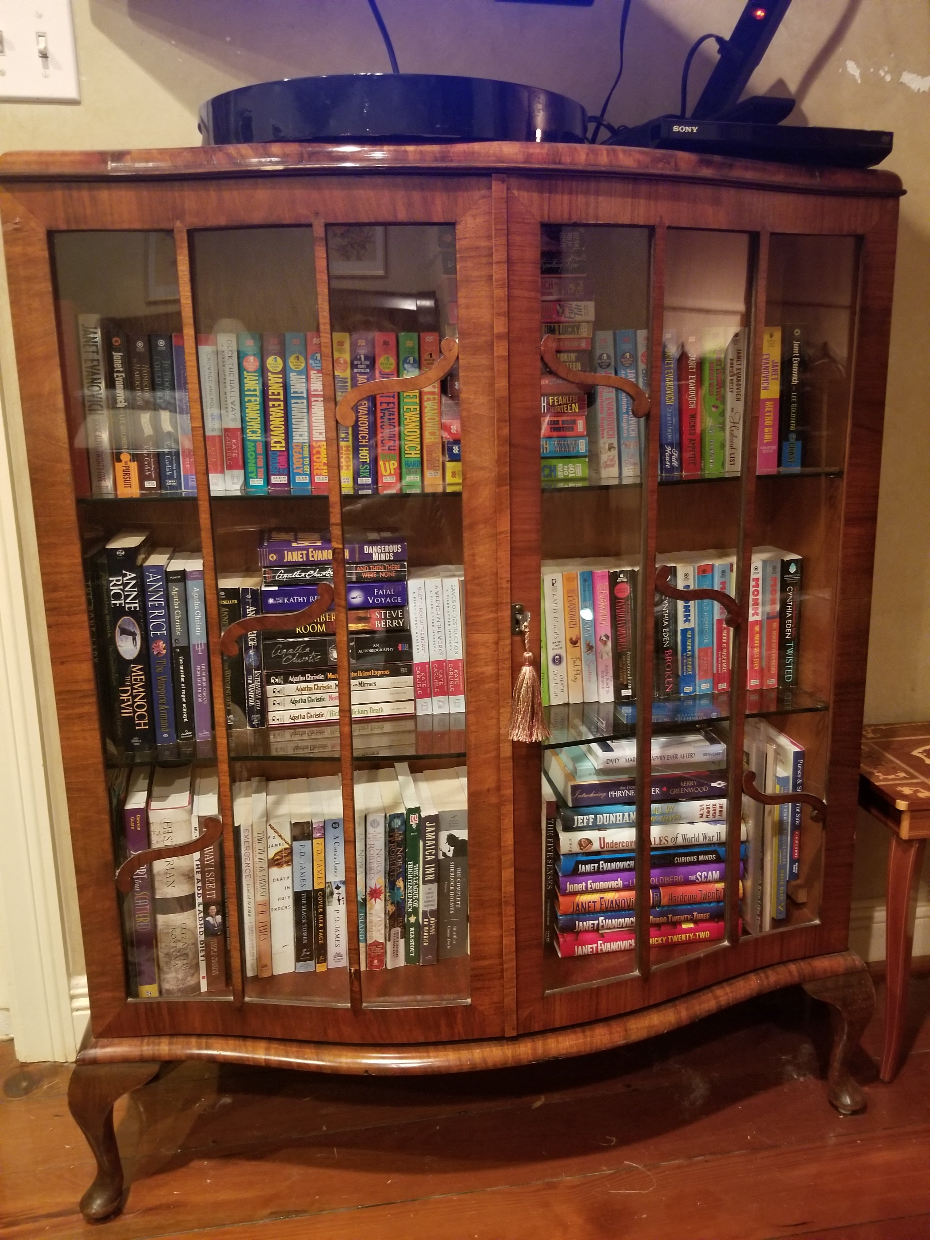 Antique curved cabinet