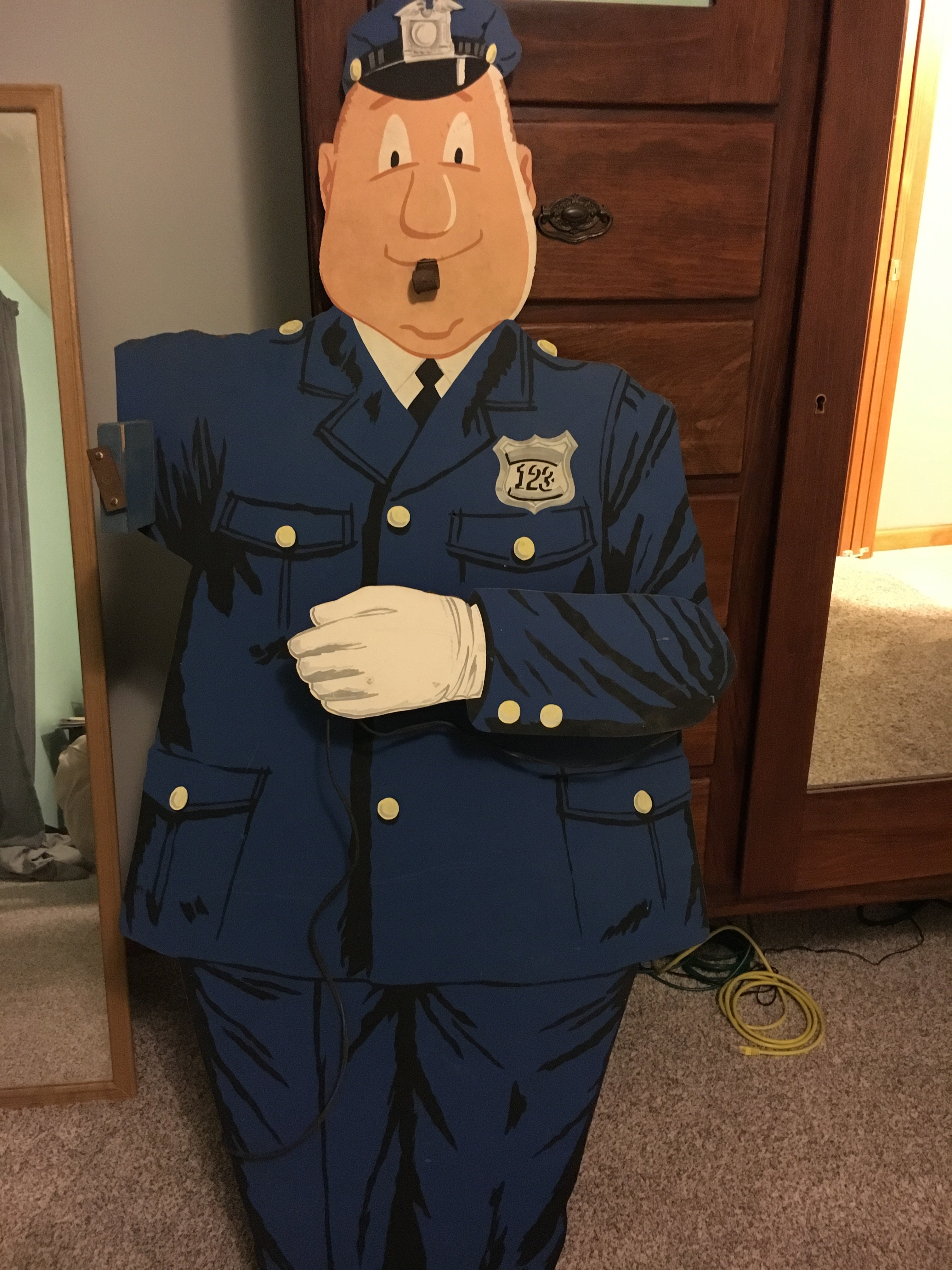 Anyone seen one of these cut out police officers before?