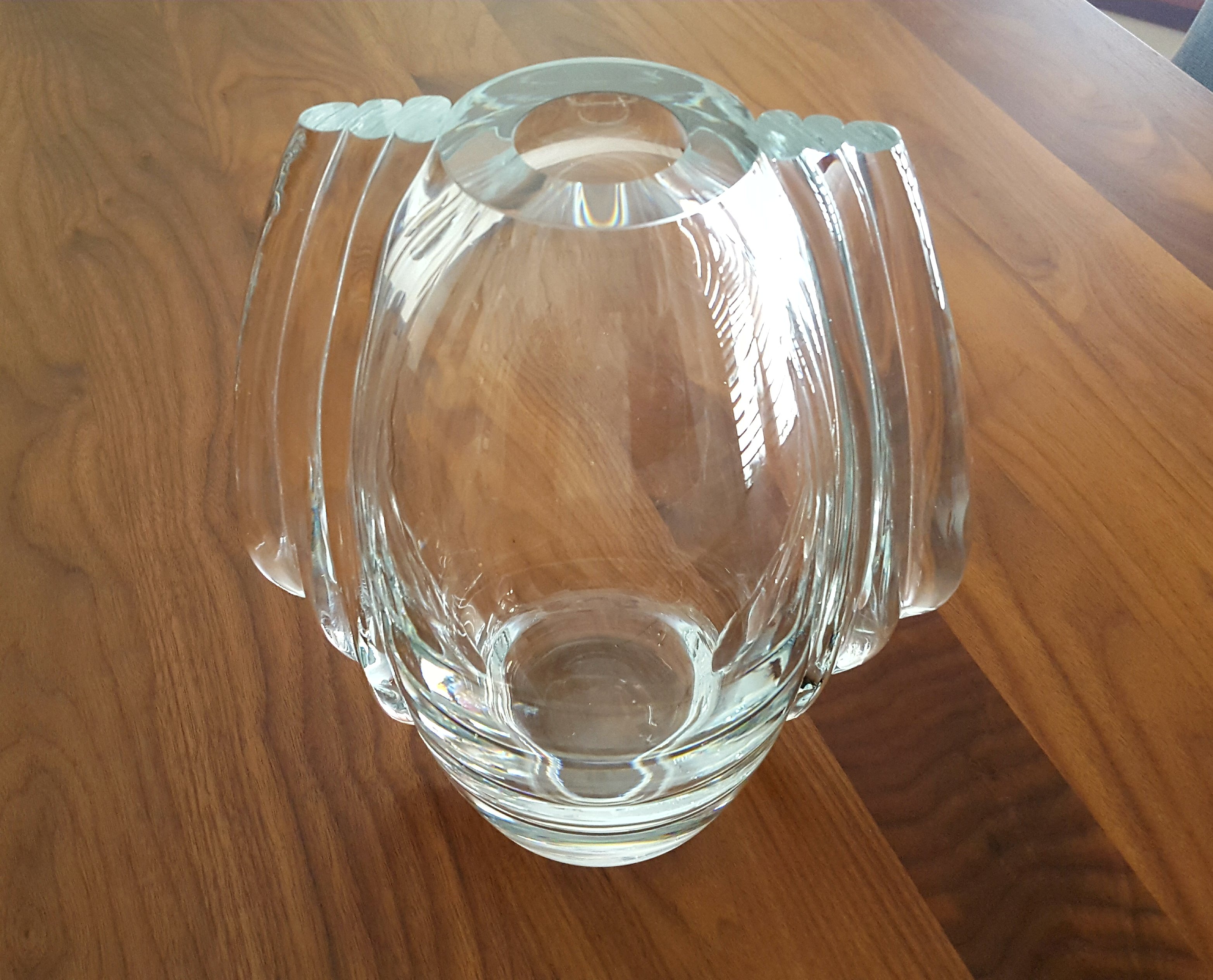 Art Deco Crystal Vase