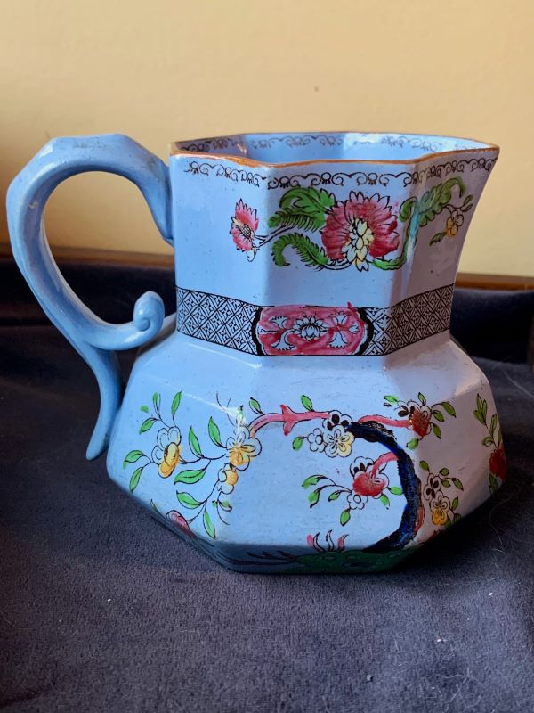 Blue Jug Face Right