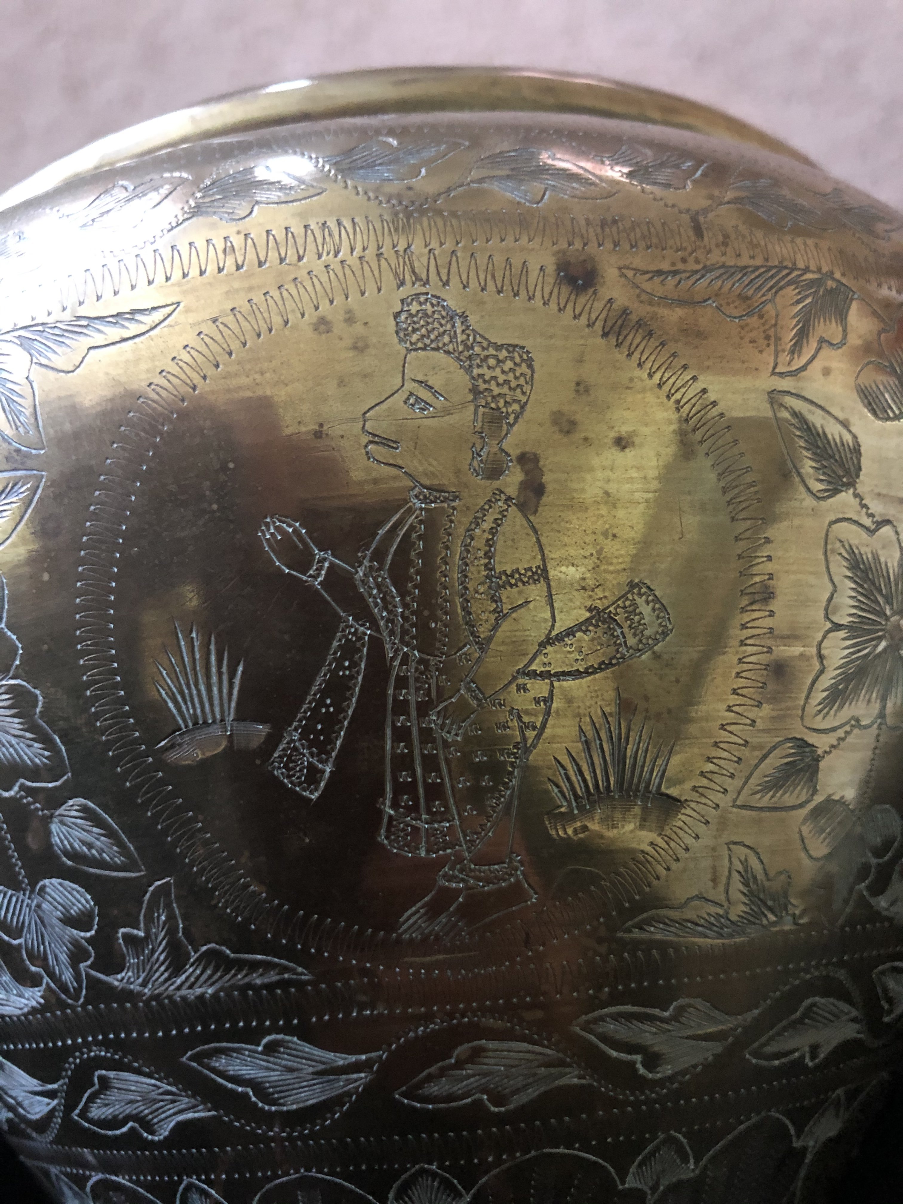 Brass pot