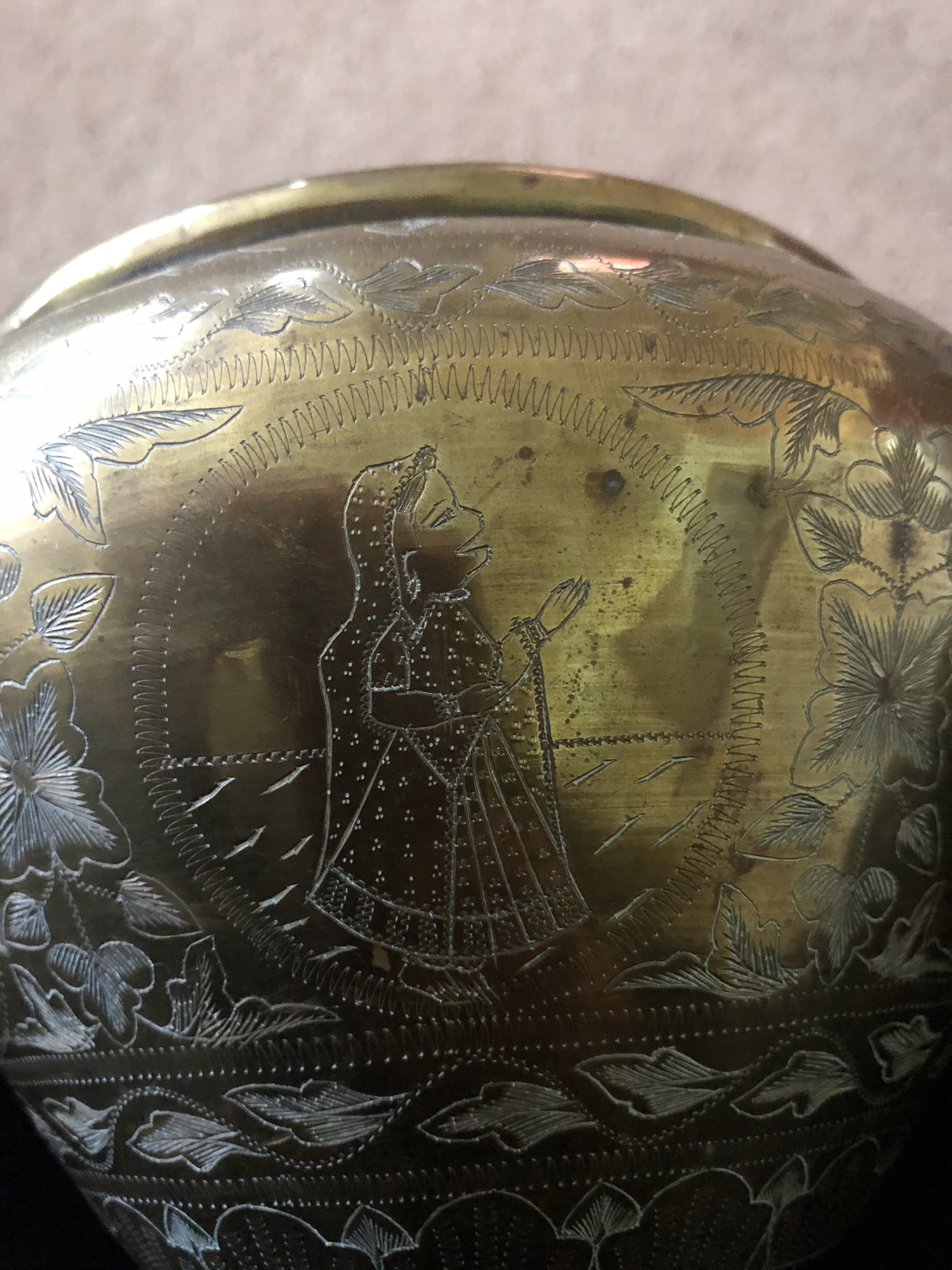 Brass pot