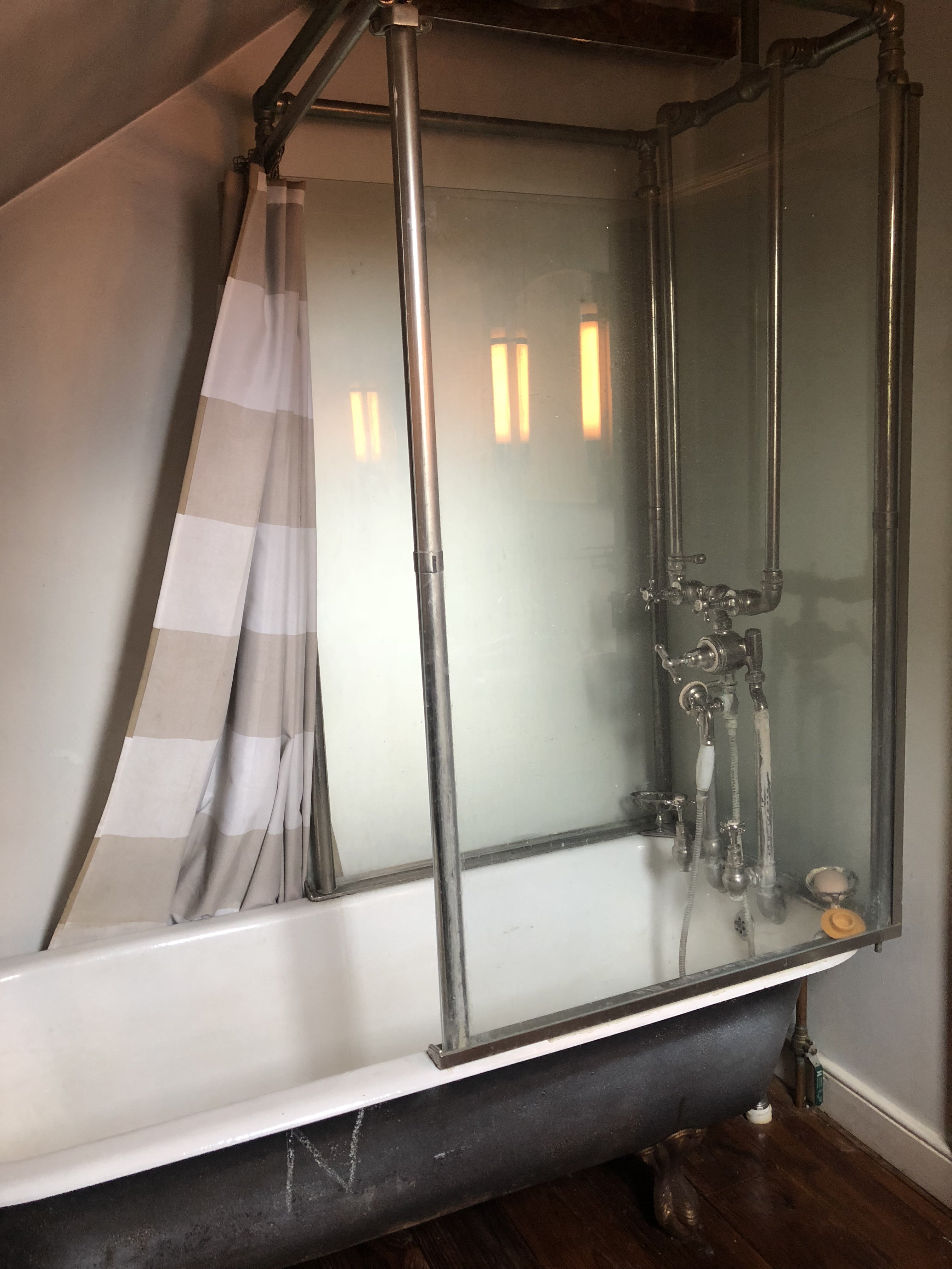 British Made tub shower combo Antiques Board