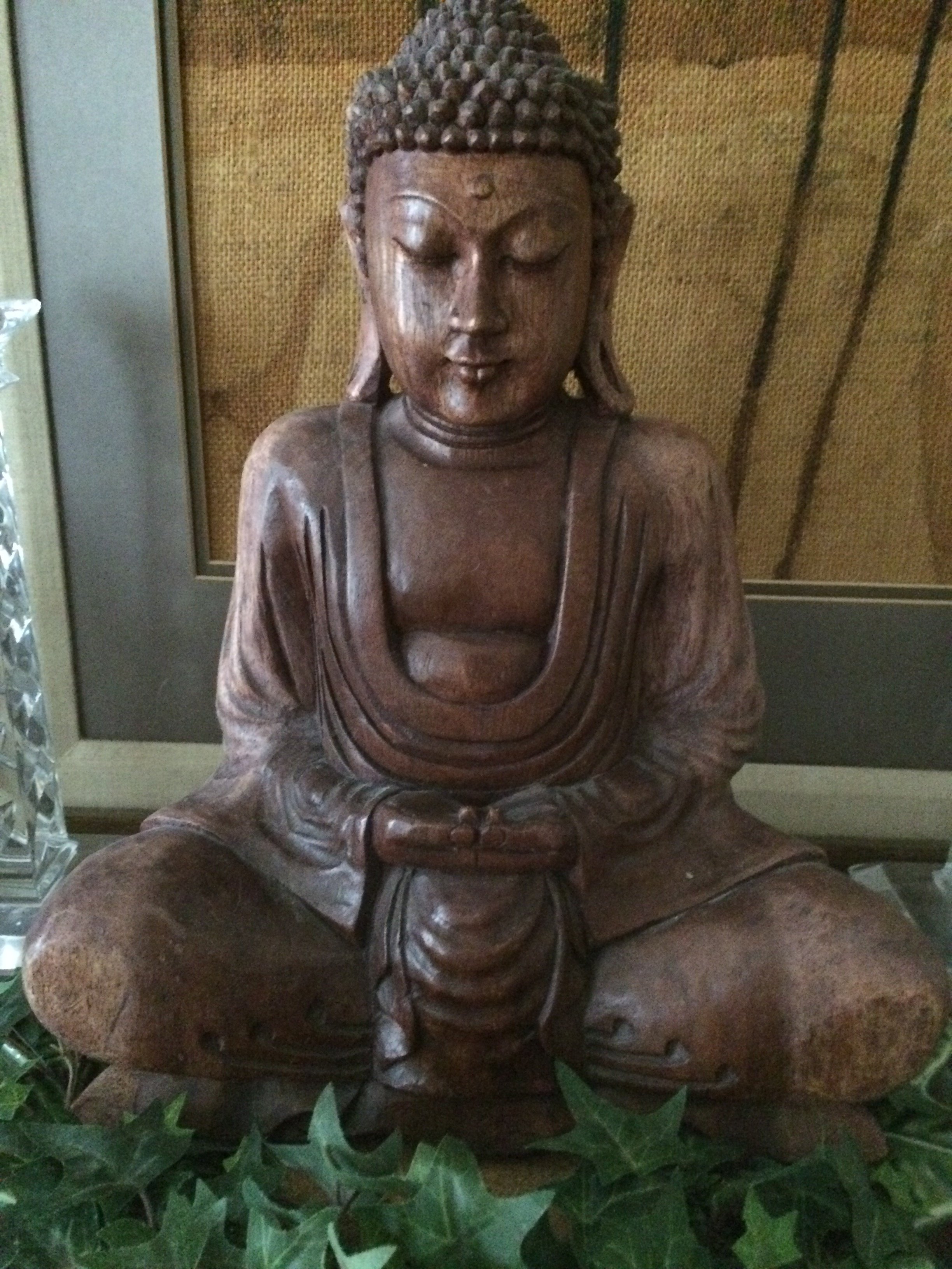 Carved Wood Buddha