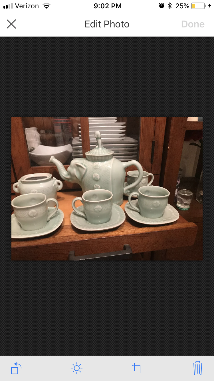 Celadon tea set