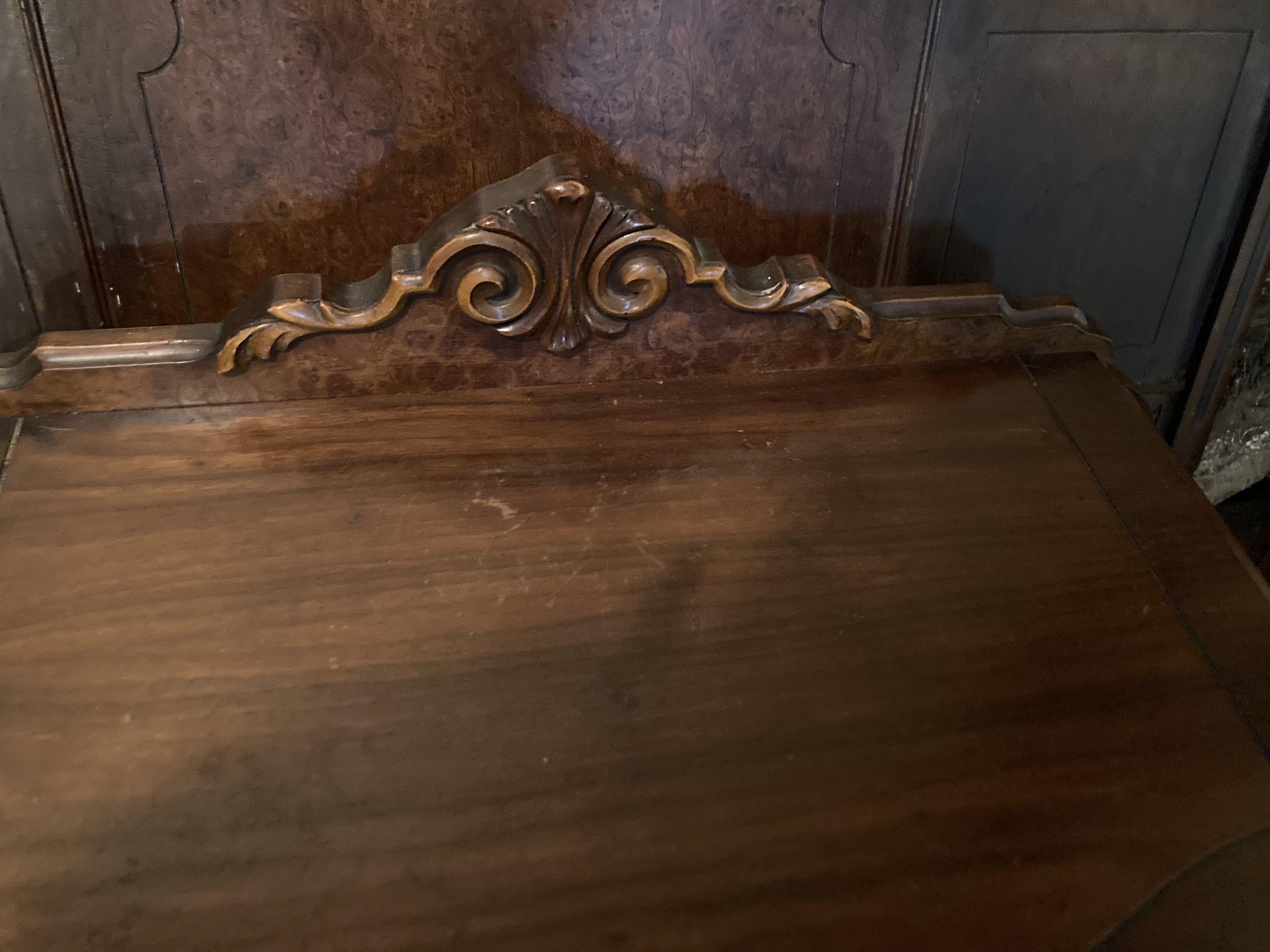 Detail on top of highboy