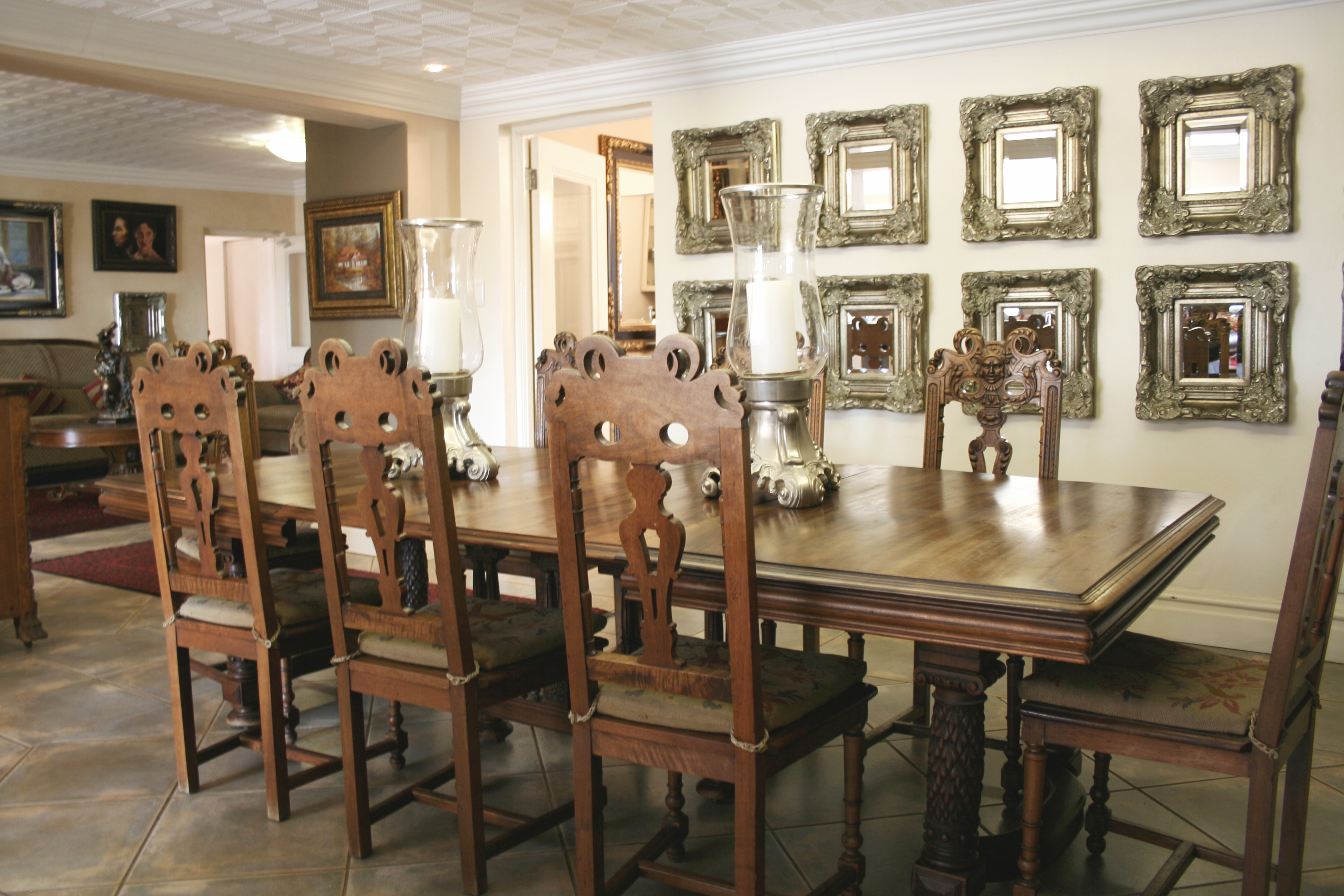 German Dining Table and Chairs