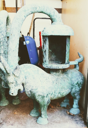 Han Dynasty Bull lamp