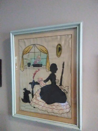 hand sewn silk silhouette