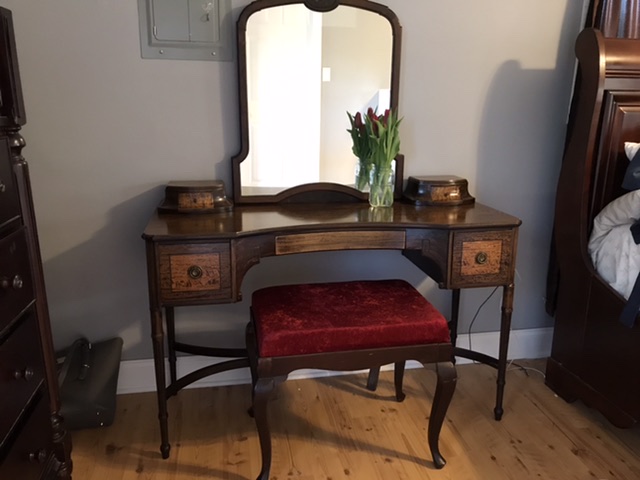 I just finished restoring this Berkey and Gay vanity. Can anyone help me gauge this old it is?