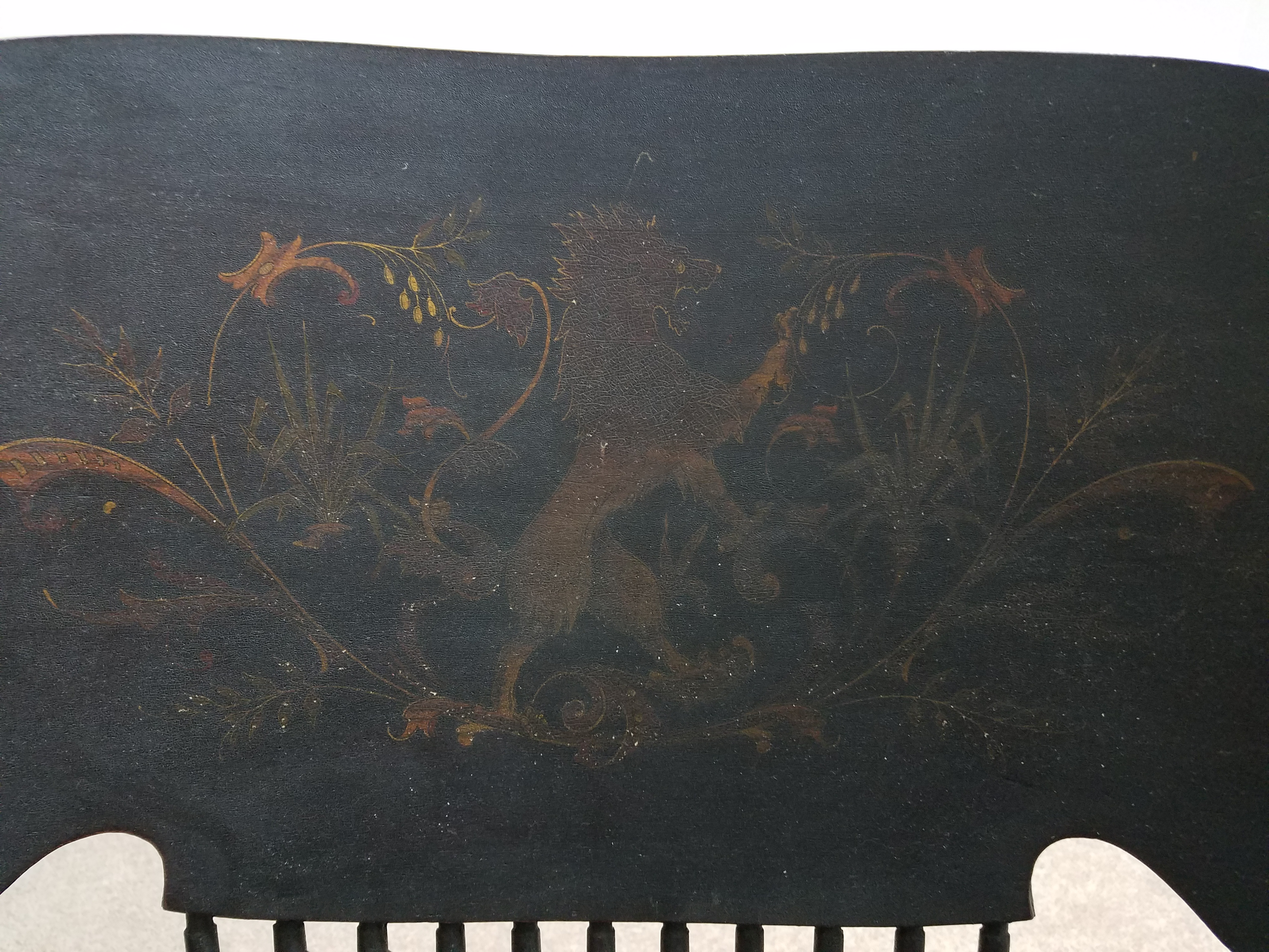 Image on the front of the back