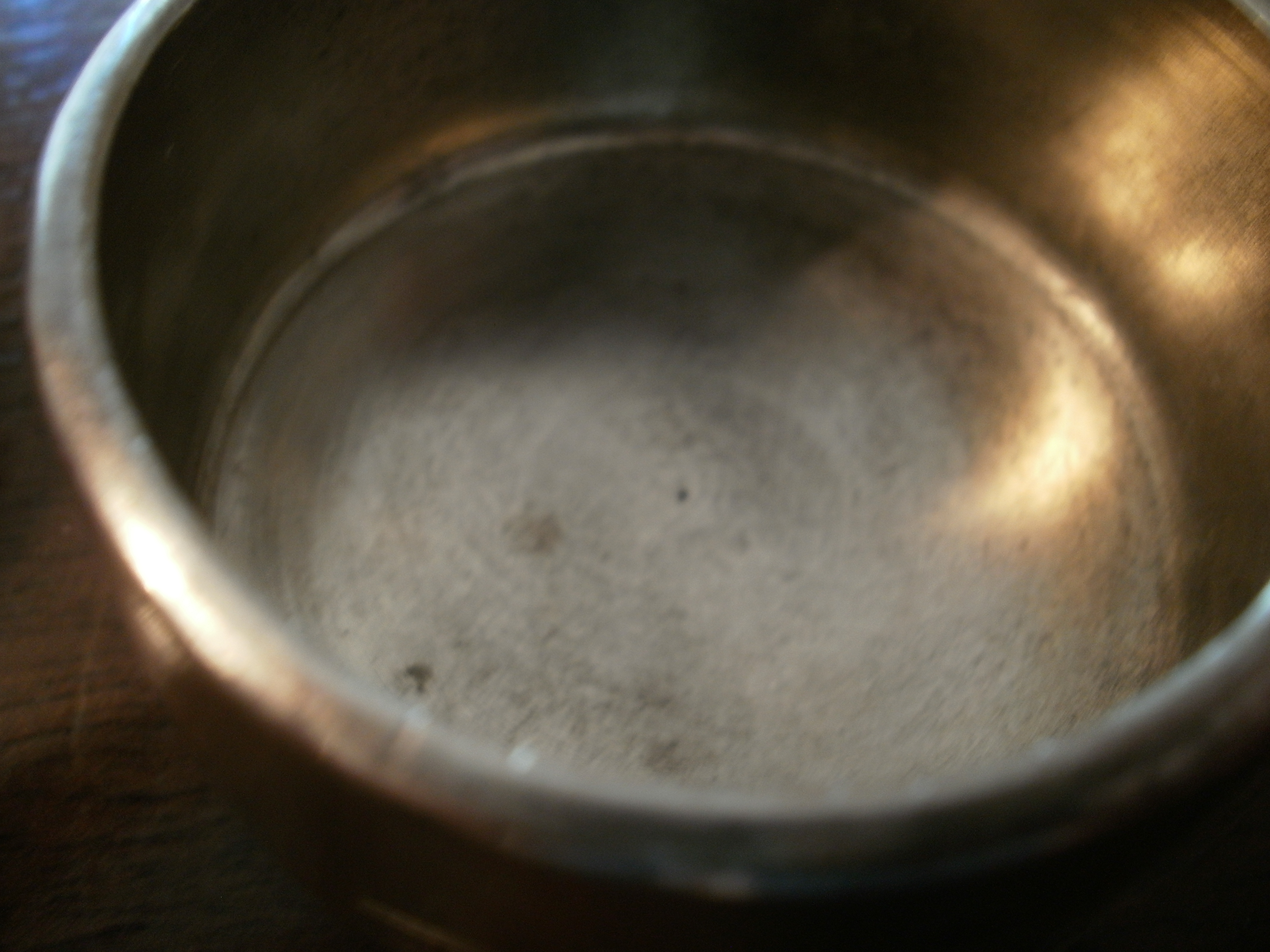 Inside bottom Russian silver