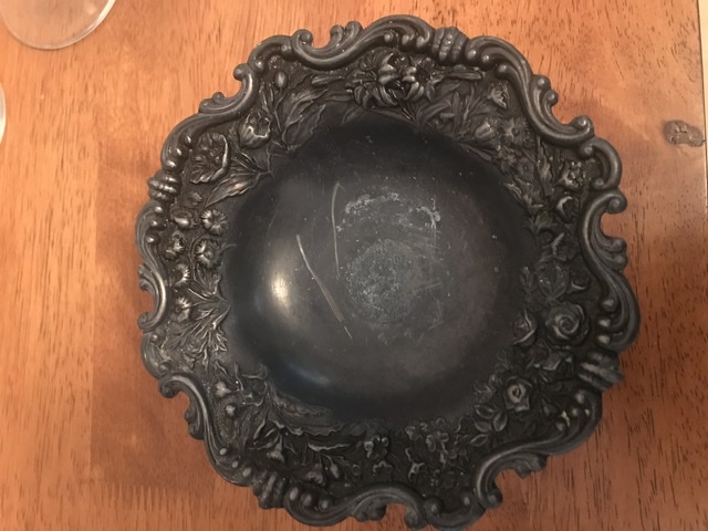 Japanese silver (?) dish