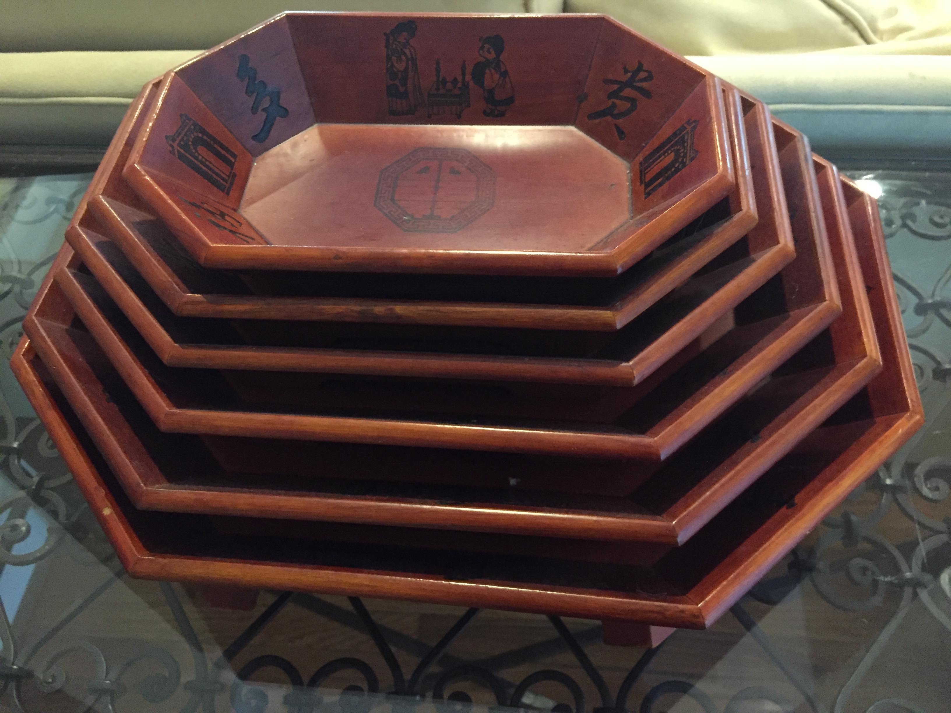 Korean serving trays