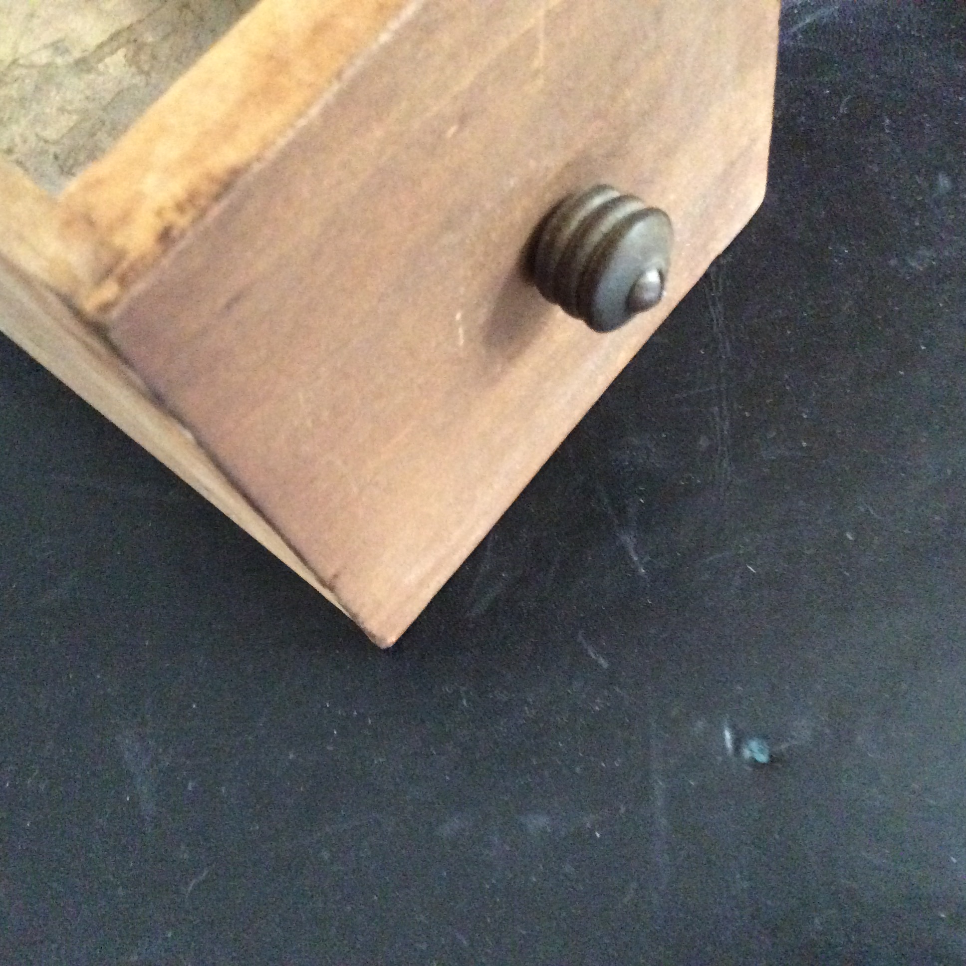 Little drawers in drop front