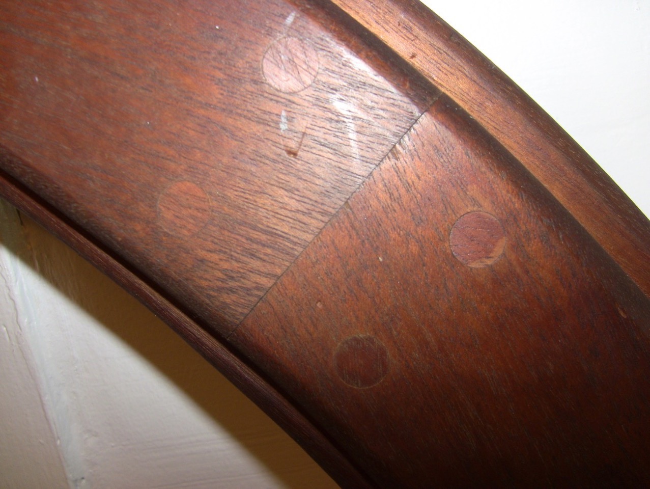 Mahogany Ship's Wheel