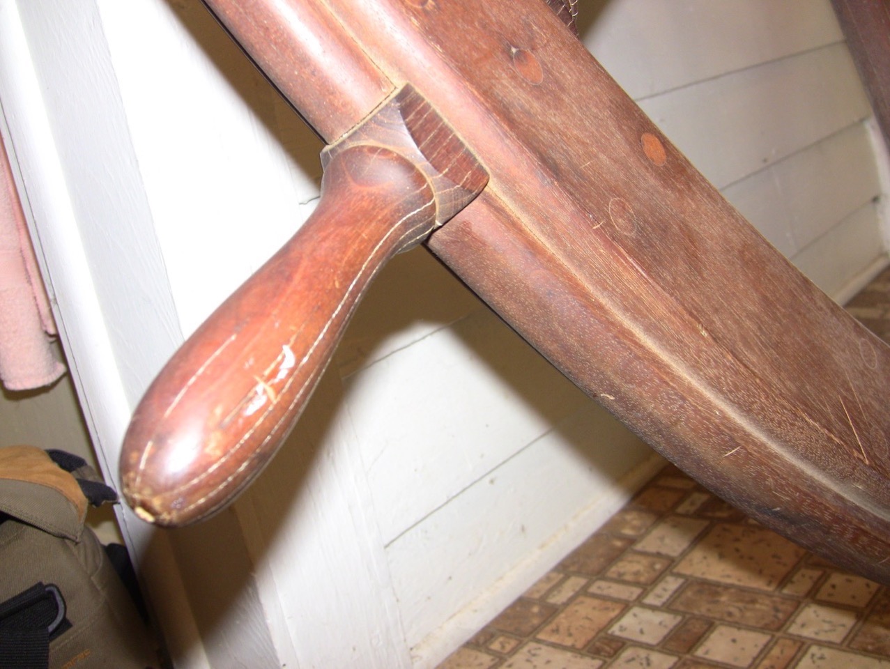 Mahogany Ship's Wheel
