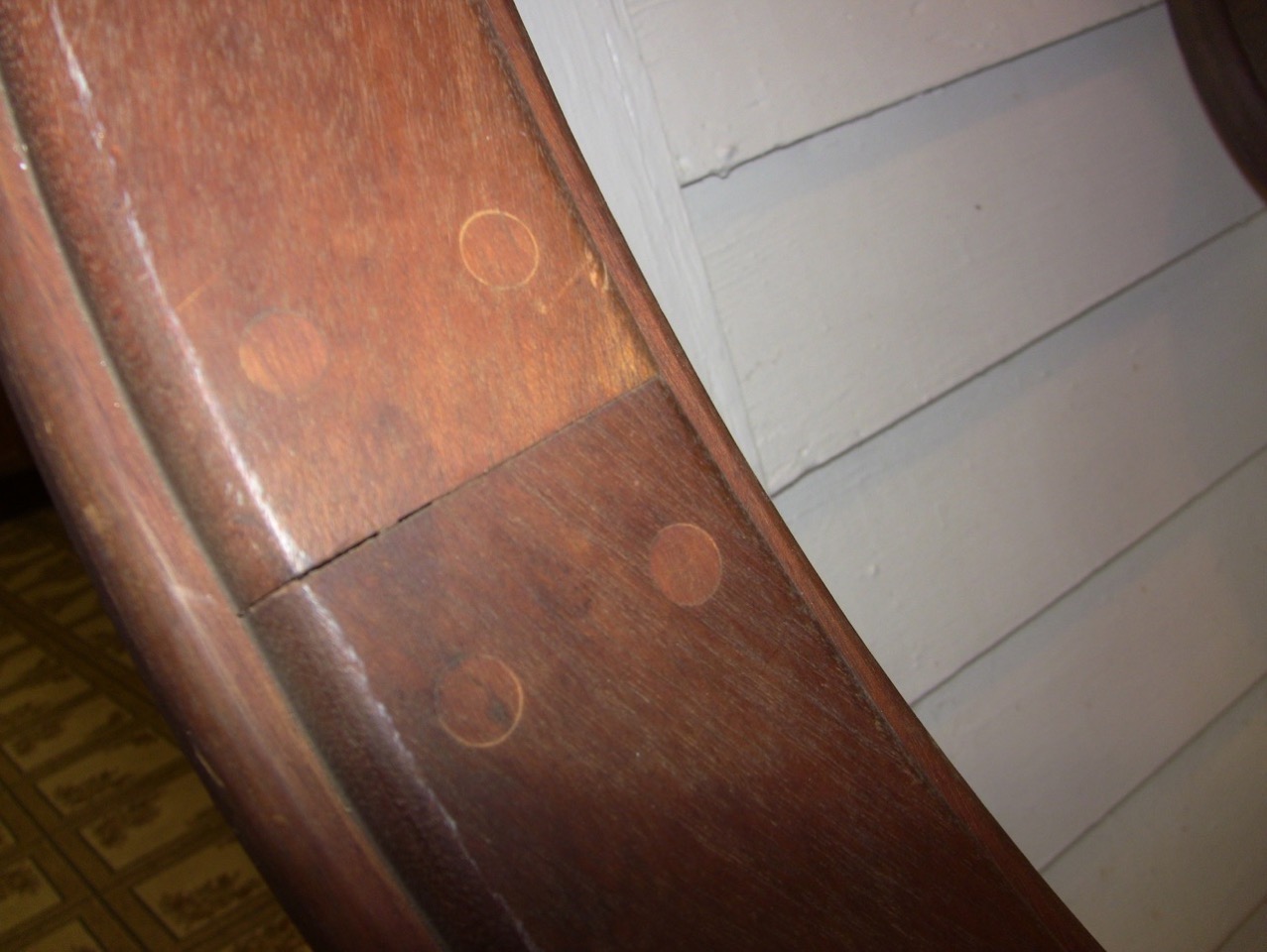 Mahogany Ship's Wheel