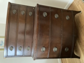 Mahogany veneer Georgian bow front