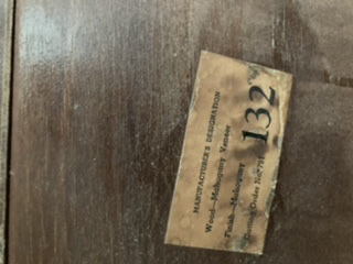 Mahogany veneer Georgian bow front