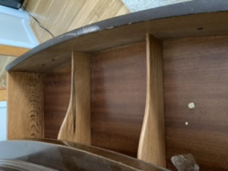 Mahogany veneer Georgian bow front